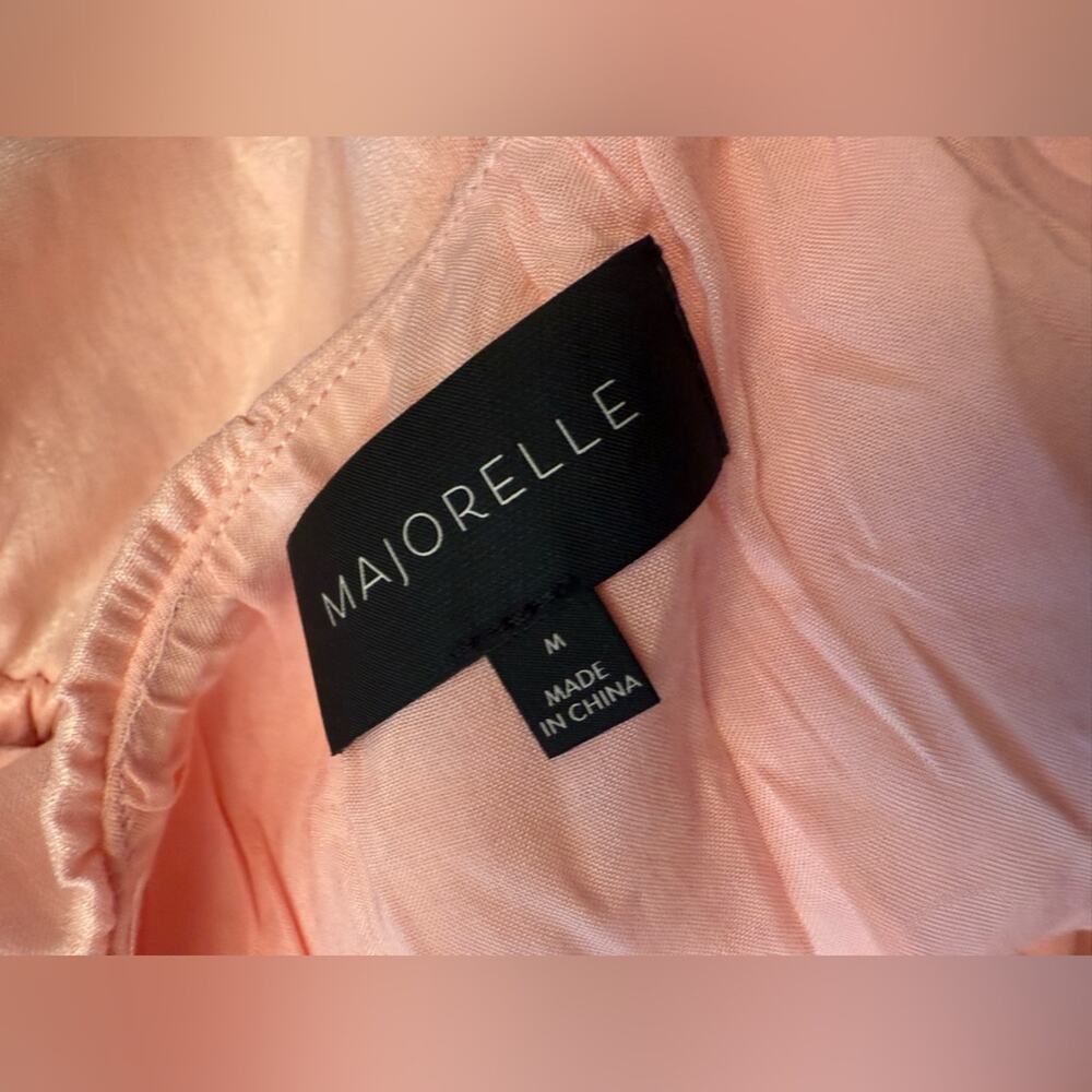 Majorelle Theodore Top Light Pink Halter Tank Top Ruffle Size Medium - Picture 6 of 8